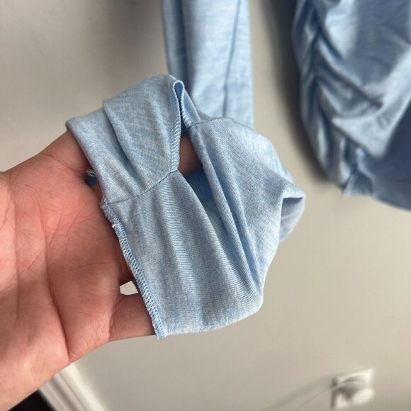 Free People Movement X HATCH SMALL Right On Run Layer Maternity Tops Blue - Picture 3 of 6